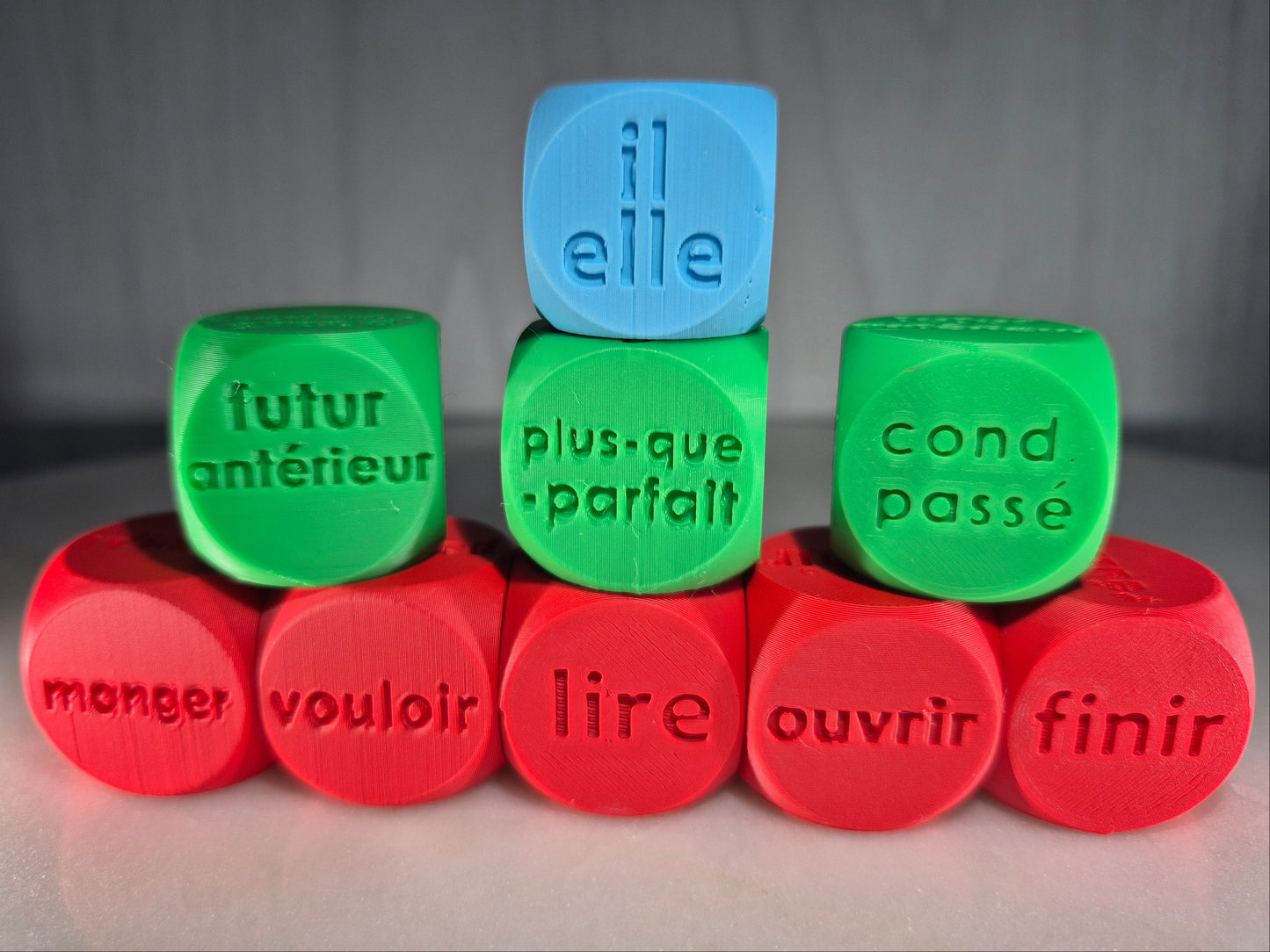 Conju-Dés - 6e année du primaire | Dés de conjugaison