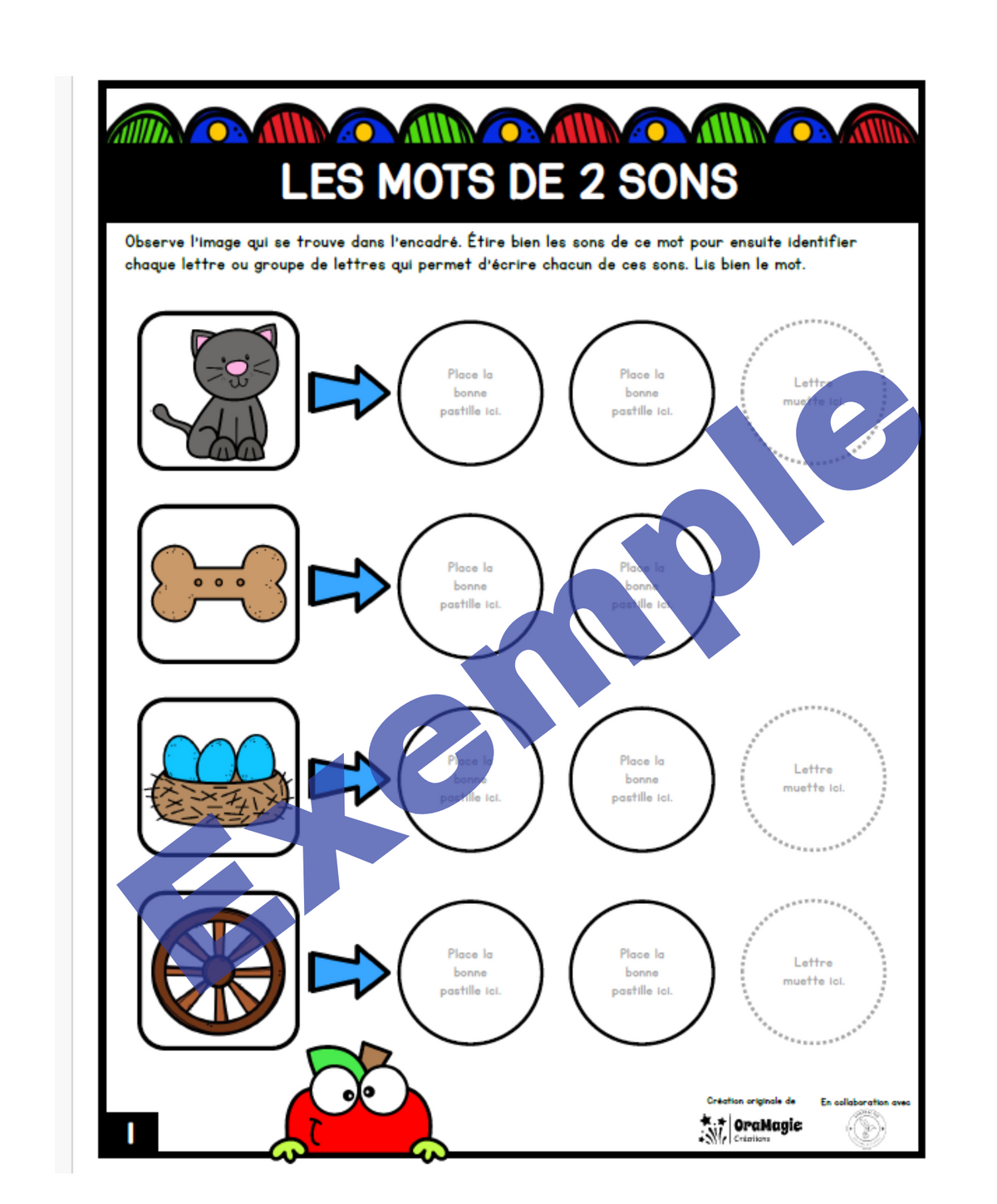 Pastilles de graphèmes | Outils de langage | En collaboration avec OraMagie