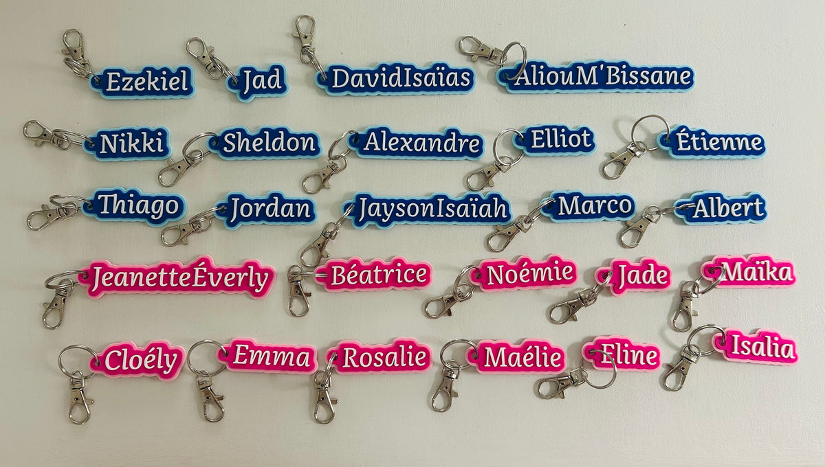 Porte-clés personnalisés avec prénoms | Cadeaux pour vos élèves