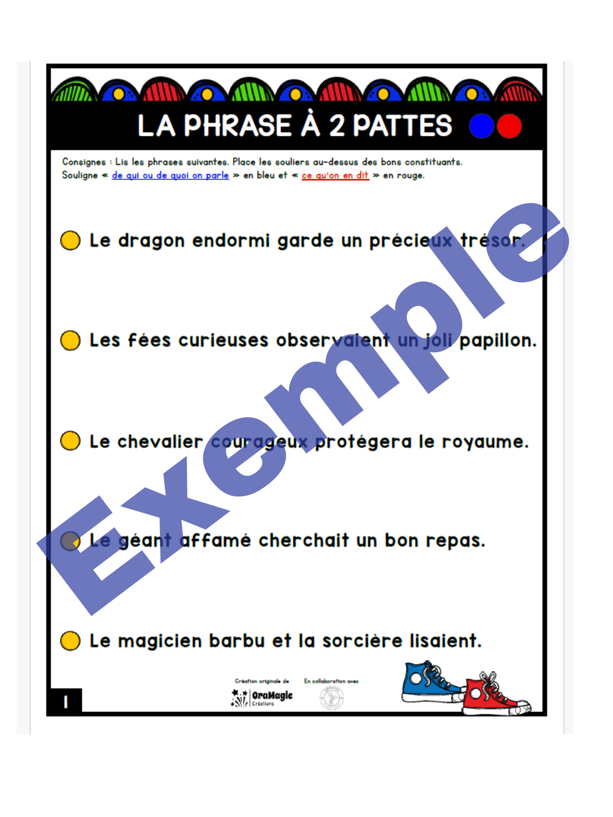 La phrase à deux pattes | Outils de langage | En collaboration avec OraMagie