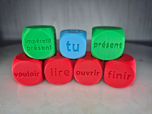 Conju-Dés - 5e année du primaire | Dés de conjugaison