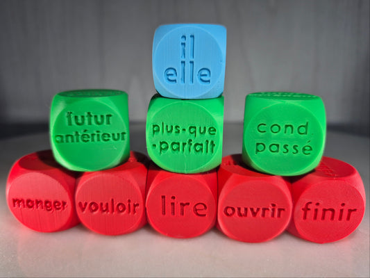 Conju-Dés - 6e année du primaire | Dés de conjugaison