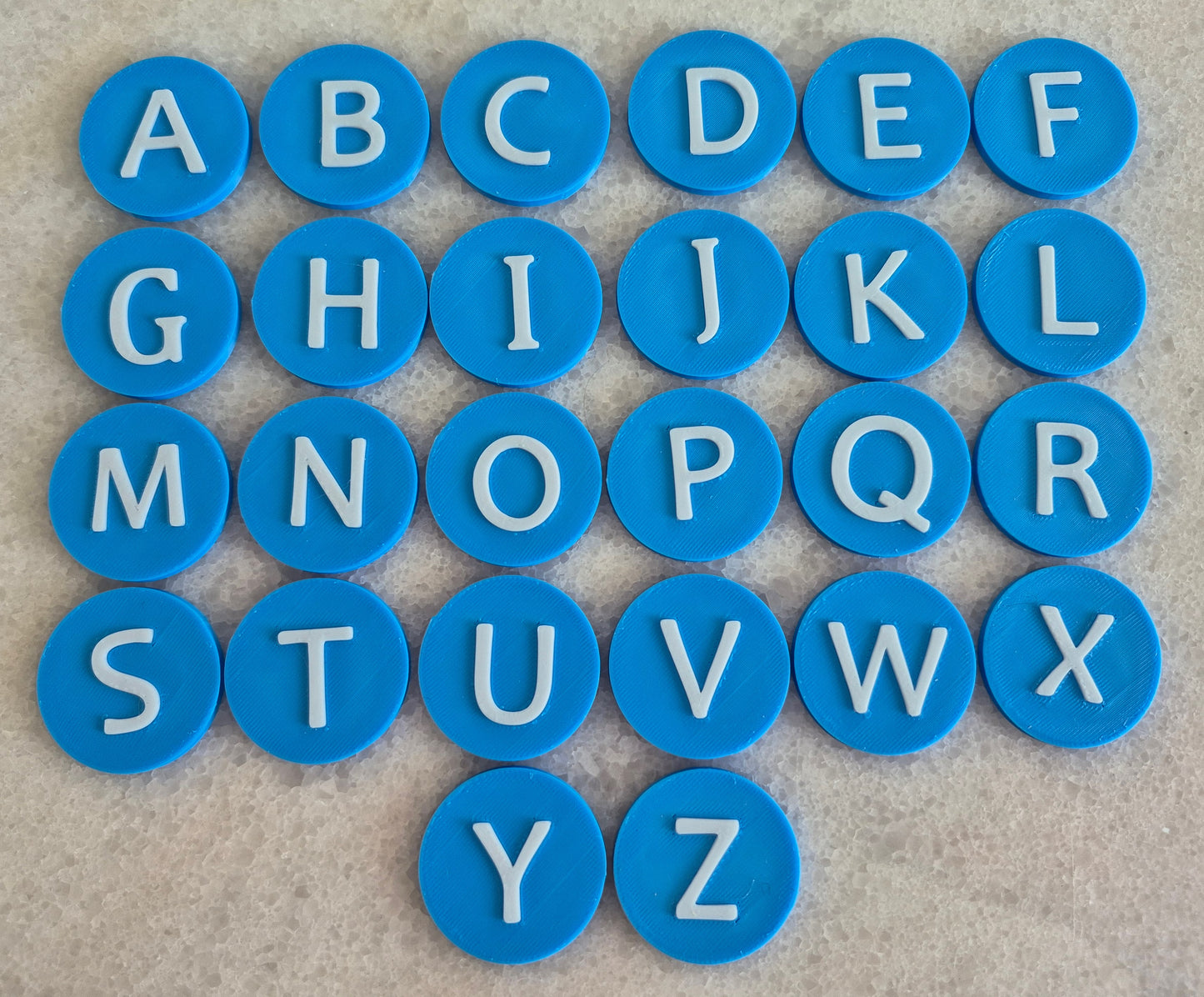 Jetons alphabétiques à double face | Outils de langage