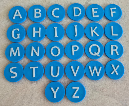 Jetons alphabétiques à double face | Outils de langage