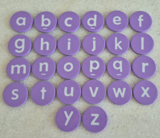 Jetons alphabétiques à double face | Outils de langage