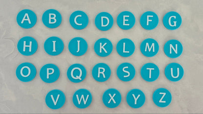 Jetons alphabétiques à double face | Outils de langage