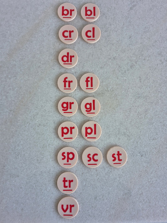 Pastilles de groupes consonantiques et de voyelles | Outils de langage