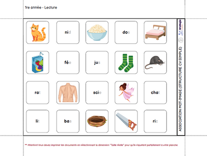 Planche d'automne | Outil de langage et de mathématique | En collaboration avec OraMagie
