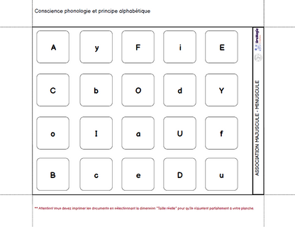 Planche d'automne | Outil de langage et de mathématique | En collaboration avec OraMagie