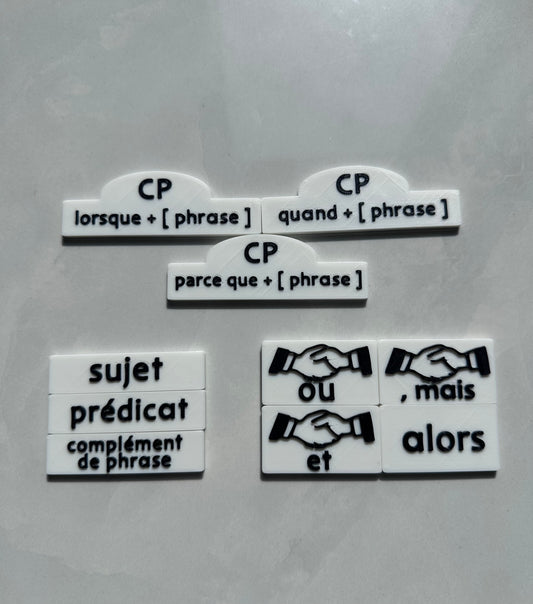 Tuiles des phrases longues | Outils de langage | En collaboration avec OraMagie