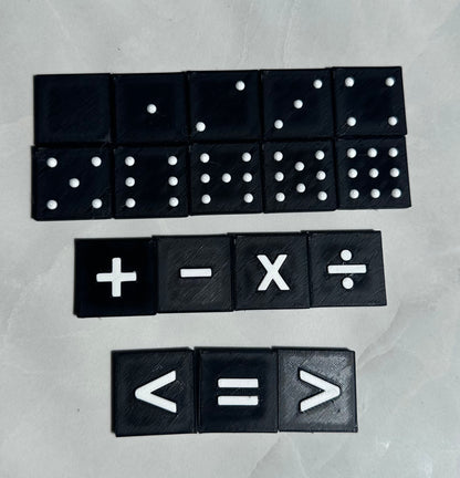 Tuiles de mathématiques sensorielles à double face | Outils de mathématique