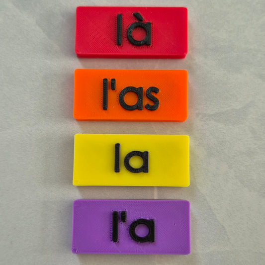 Homophones [la], [là], [l'a] et [l'as] | Outils de langage | En collaboration avec OraMagie