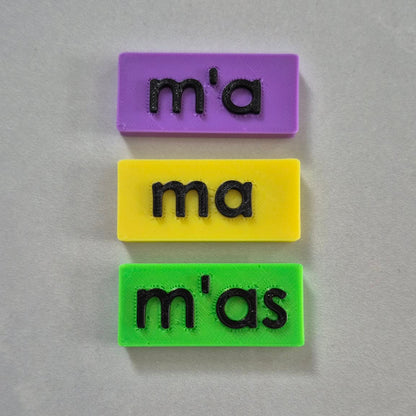 Homophones [ma], [m'a] et [m'as] | Outils de langage | En collaboration avec OraMagie