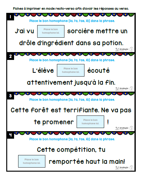 Homophones [la], [là], [l'a] et [l'as] | Outils de langage | En collaboration avec OraMagie