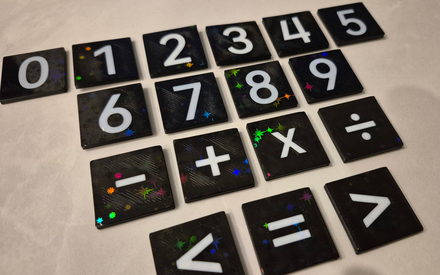 Tuiles de mathématiques sensorielles à double face | Outils de mathématique