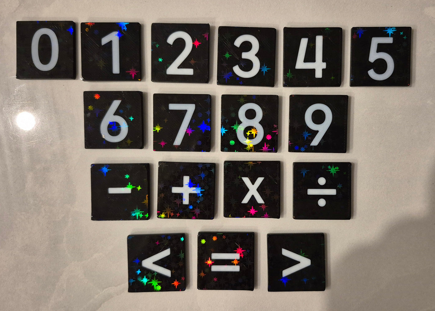 Tuiles de mathématiques sensorielles à double face | Outils de mathématique